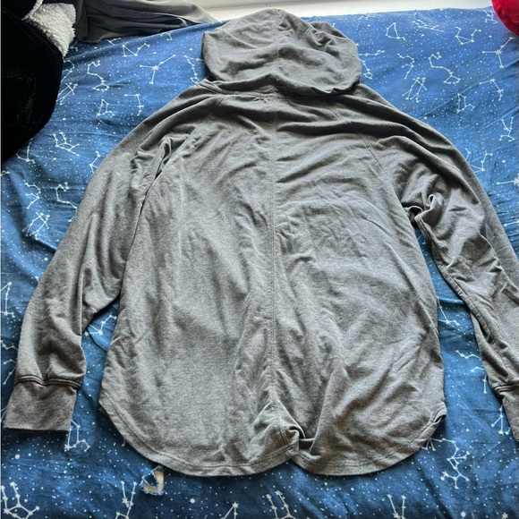 💜 Just Be Gray Light Pullover Hooded Sweater - Picture 3 of 3